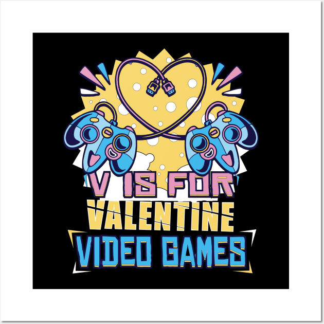 v is for video games #2 Wall Art by XYDstore